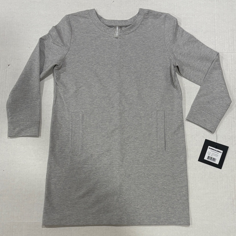 NORMA KAMALI 3/4 Sleeve Terry mini SZ S NWT